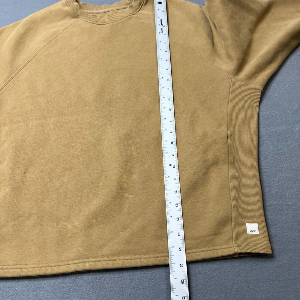 Vuori Restore Sweatshirt Women's Medium Camel Cotton Blend Oversized Crewneck - Picture 10 of 13